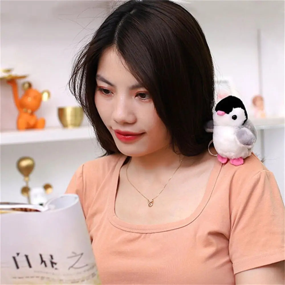 Stuffed Animals Magnetic Shoulder Plush Raccoon Clip on Shoulder Plush Doll Cute Vivid Decorative Animal Plush Toy Kids Gift