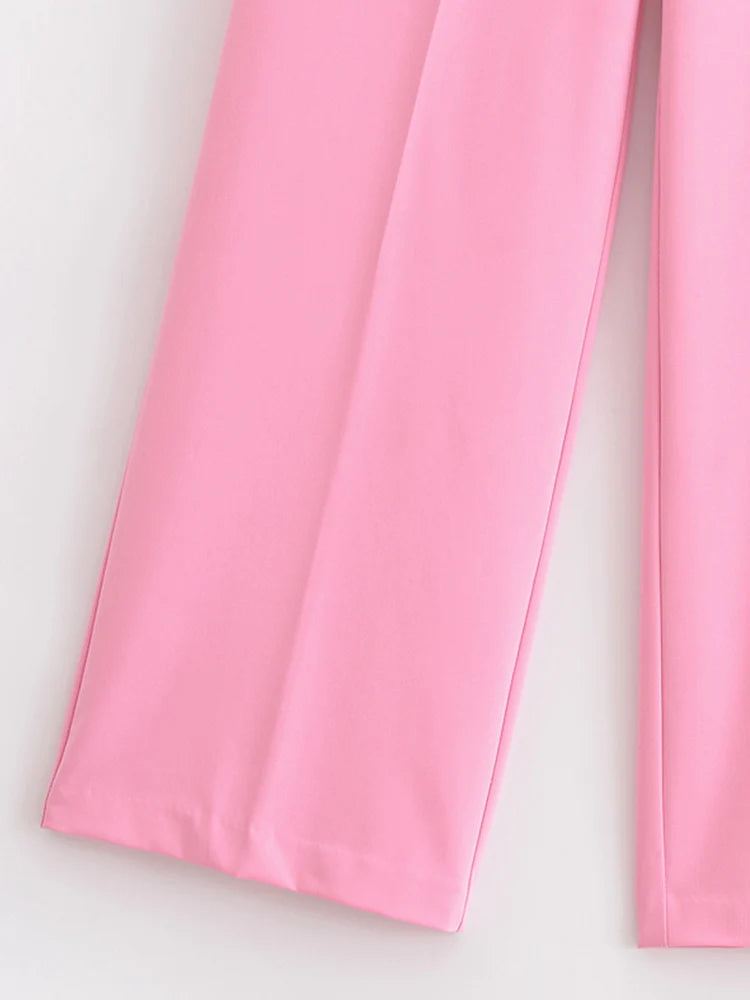 Women Summer Pant Suits 2-Pieces Sets Casual Solid Blazers Coats and Trousers Female Elegant Street Two Suit Clothing