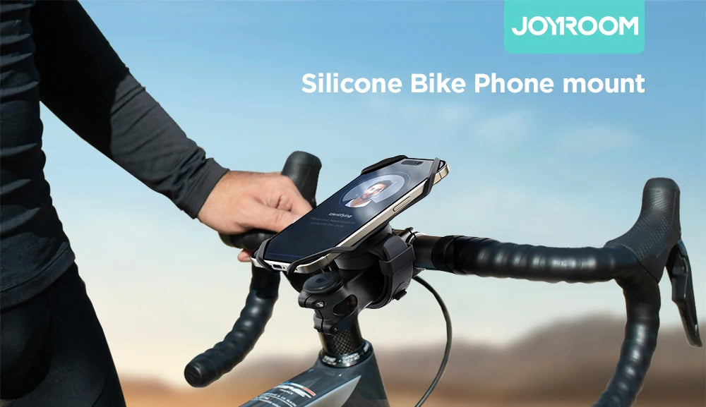 Soporte para teléfono Joyroom para bicicleta, soporte para teléfono de motocicleta, compatible con teléfonos grandes de 7.2'', soporte para teléfono ultraestable para bicicleta