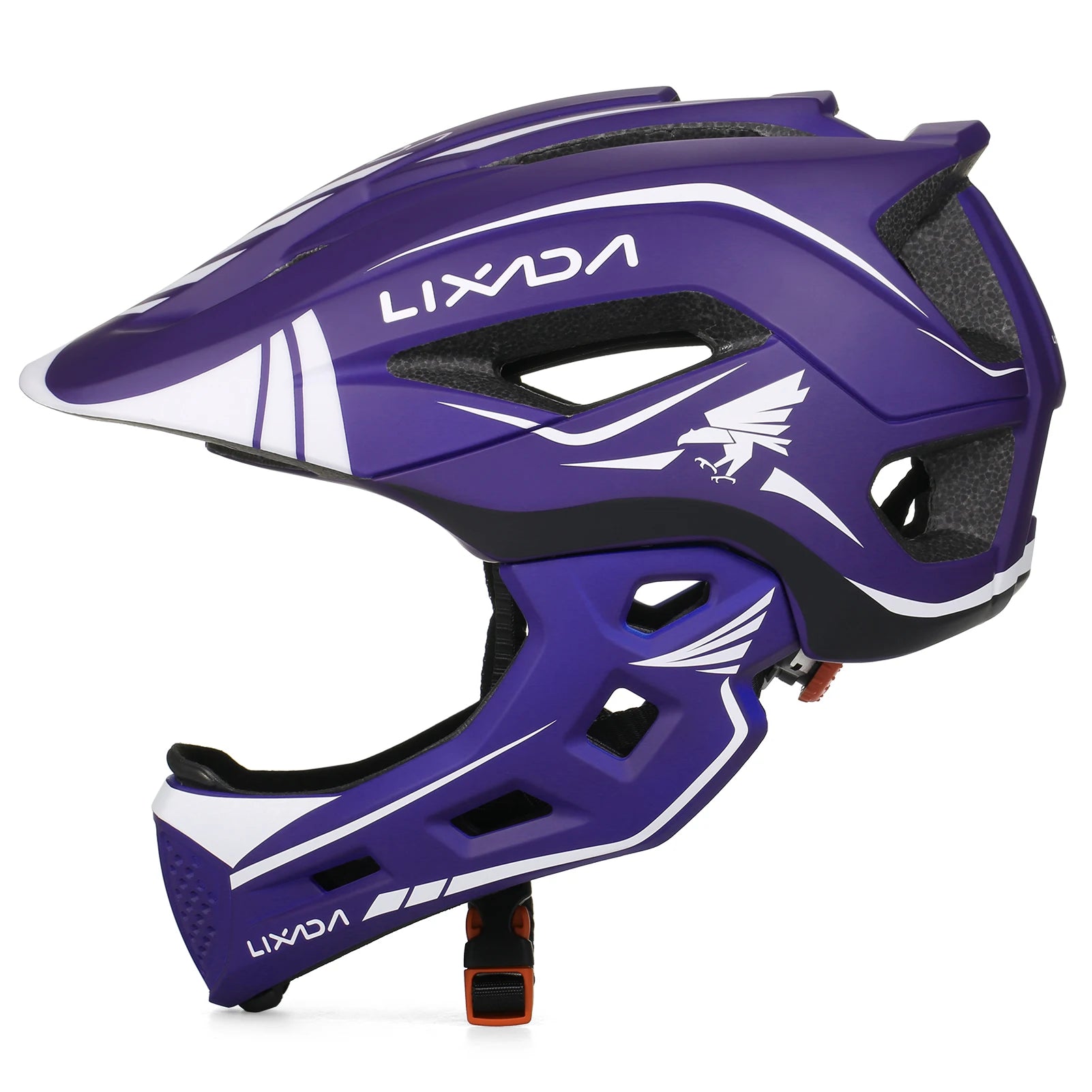 Kids Detachable Full Face Helmet Children Sports Safety Bike Helmet Protective Gear Cycling Skateboarding Roller Skating Scooter