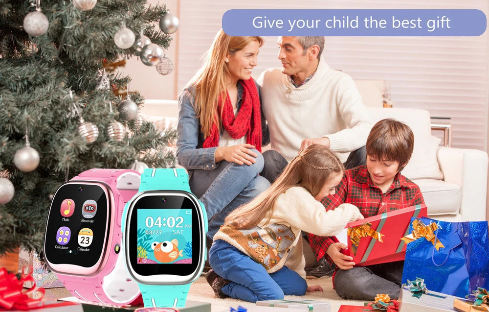 Kids Smart Watch With 26 Game Music MP3 Player Video HD Selfie Camera Calculator Flashlight Recording Pedometer Watch Boys Girls