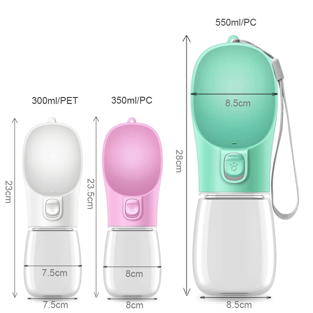 Bouteille d'eau portable pour chien