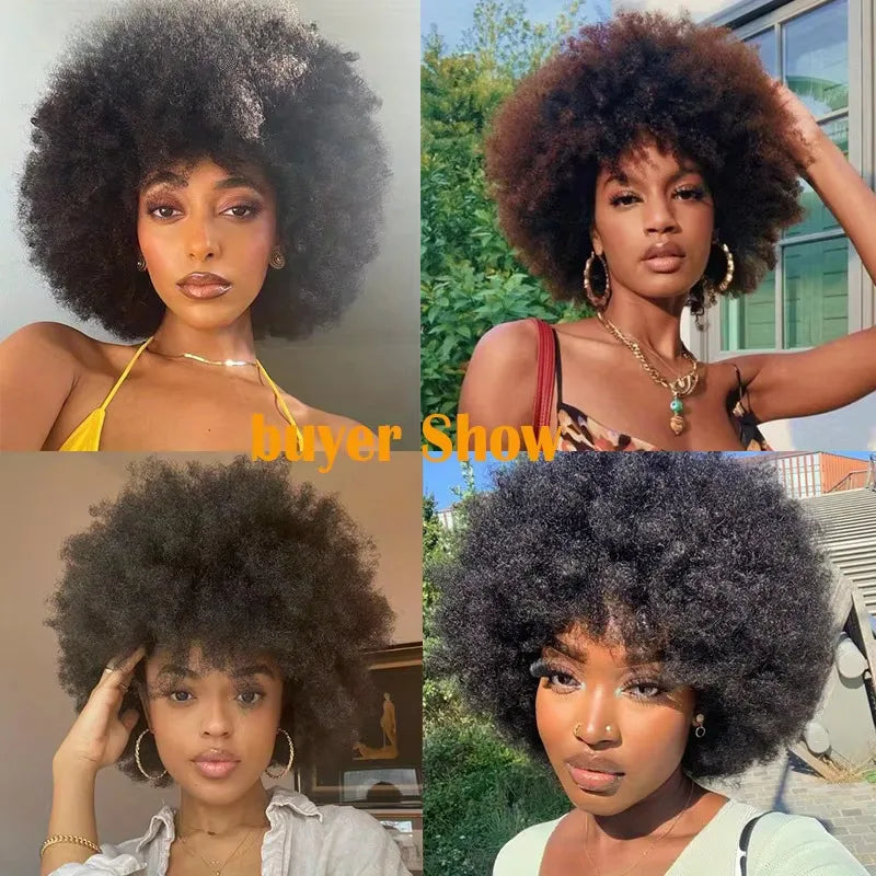 Short Kinky Curly Wear & Go Wig