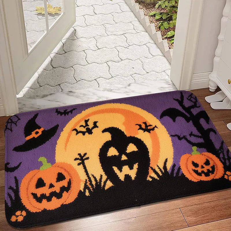 Drip blood element door mat, bedroom anti slip foot mat, shower room small carpet, absorbent foot mat, machine washable