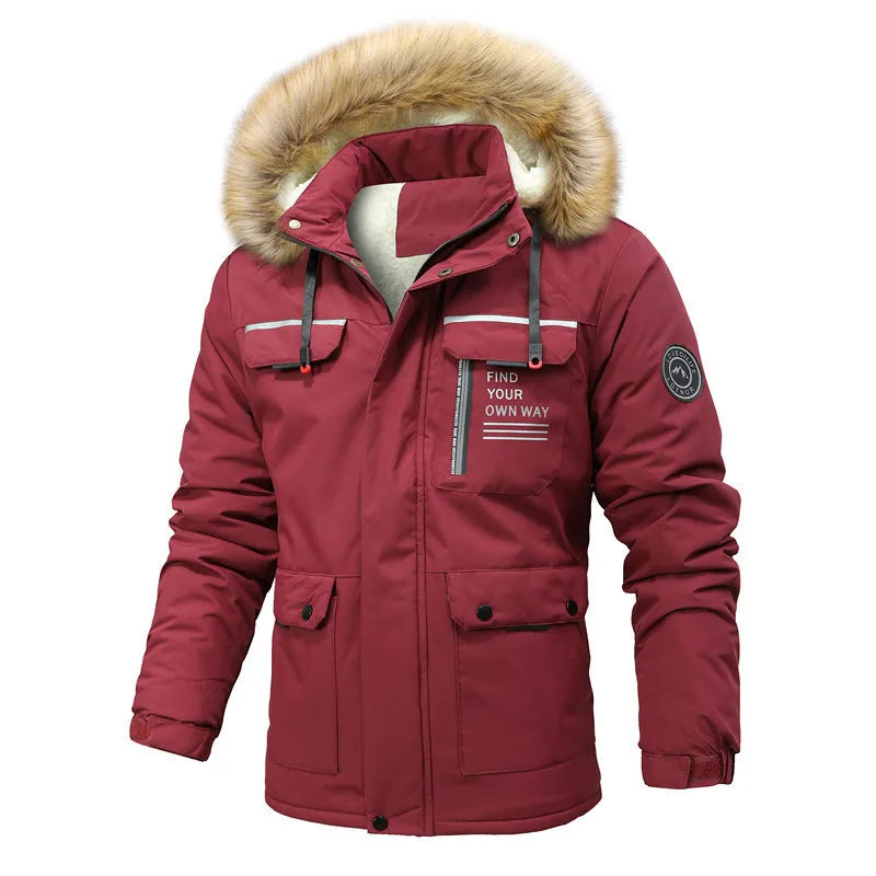 Men’s Thick Padded Hooded Jacket