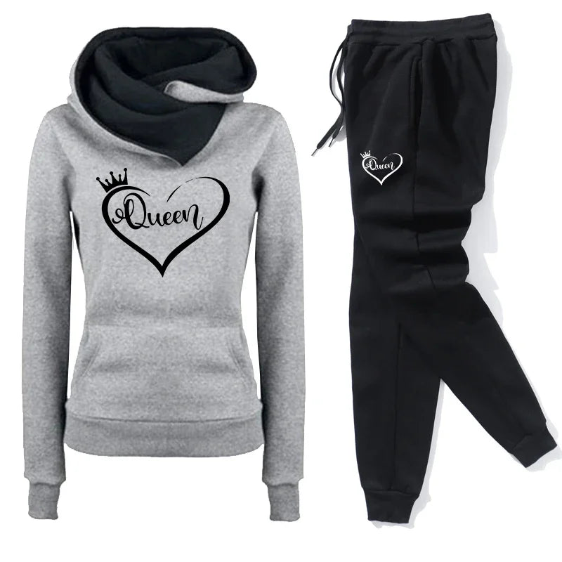 Autumn Winter Women Tracksuit Fashion Women Clothing Casual Outdoor Daily Sweatpants Simplicity Sports Long Sleeve Pullover
