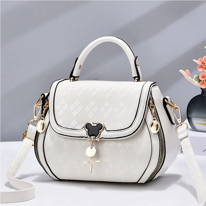Bolso de mano para mujer, bolso de hombro para mujer, sac a main femme, bolso de diseñador de lujo de cuero genuino para mujer, bolso tipo bombonera con lazo