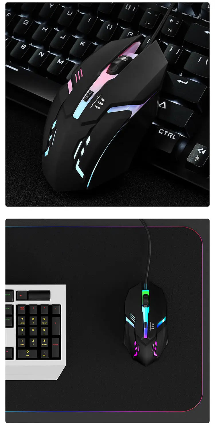 Latest High Quality Ergonomic Design Gaming Mouse Desktop Computer Laptop USB Backlit Mouse Manufacturers Hot Sale