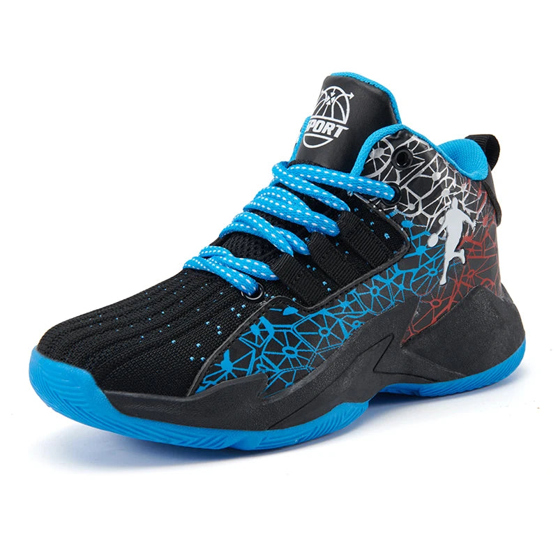 Zapatillas de baloncesto para niños – Antideslizantes, transpirables y diseñadas para el juego activo