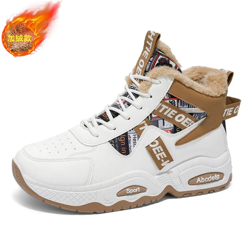Men’s Warm Fleece High-Top Boots