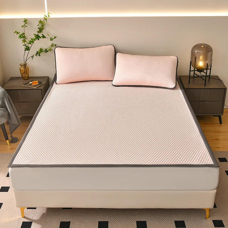 Cooling Mattress Smooth Air Condition Comforter Lightweight Cushion Cool Feeling Fibre Skin-friendly Breathable Mat Pad 1Pc