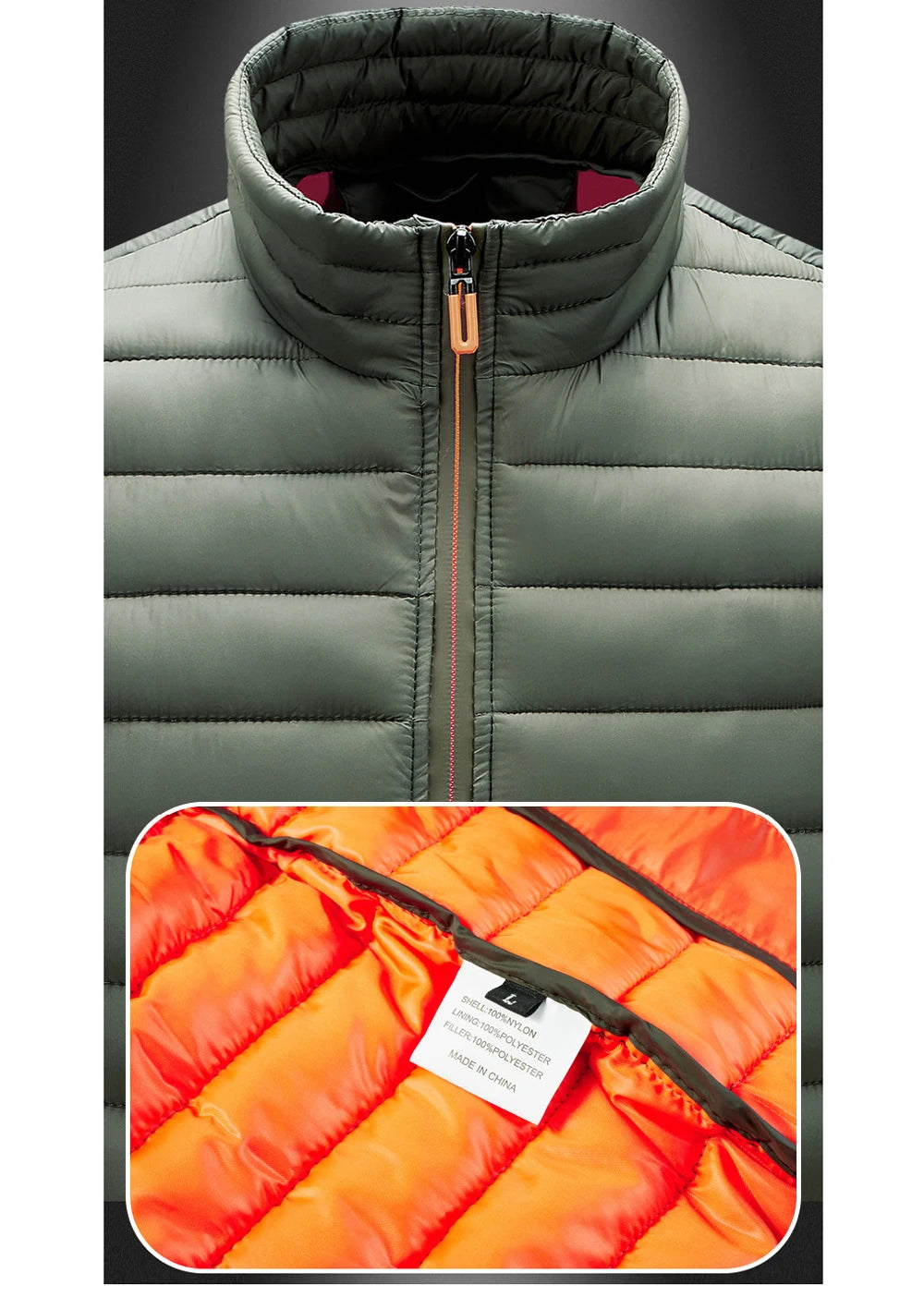 Winter Men Warm Vests Fashion Men Stand Collor Lightweight Padded Down Waistcoats Men Cotton Windbreaker Sleeveless Jackets 6XL