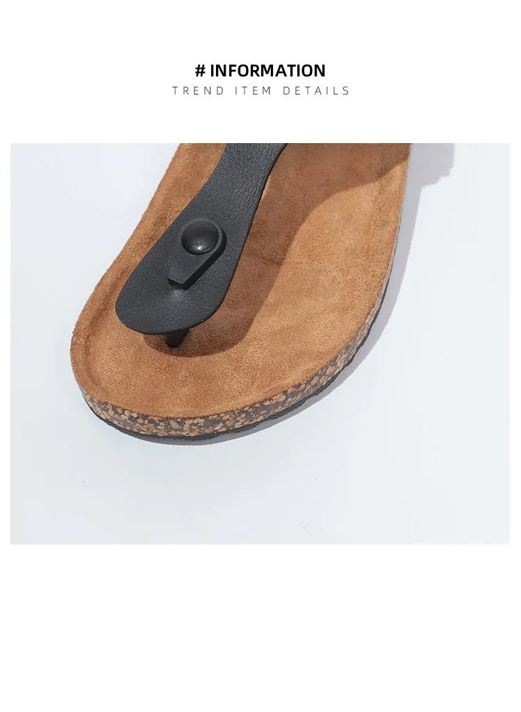 Slippers for Men New Summer Casual Outer Wear Non-Slip Anti-Odor Thick-Soled Sandals Shoes Flip-Flops