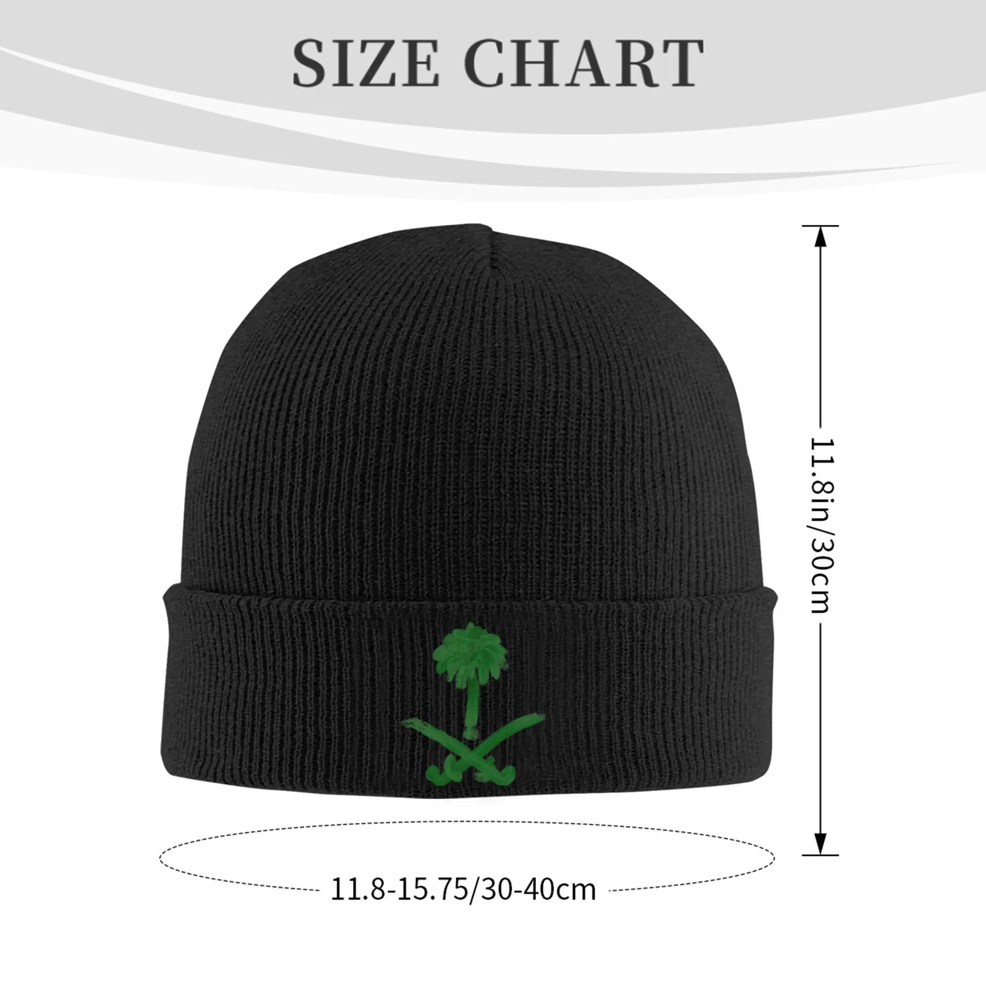 Saudi Arabia National Day Beanie Hats  Bonnet Hats Men Women Unisex Trendy Hippie Skullies Beanies Autumn Custom Head Wrap Caps