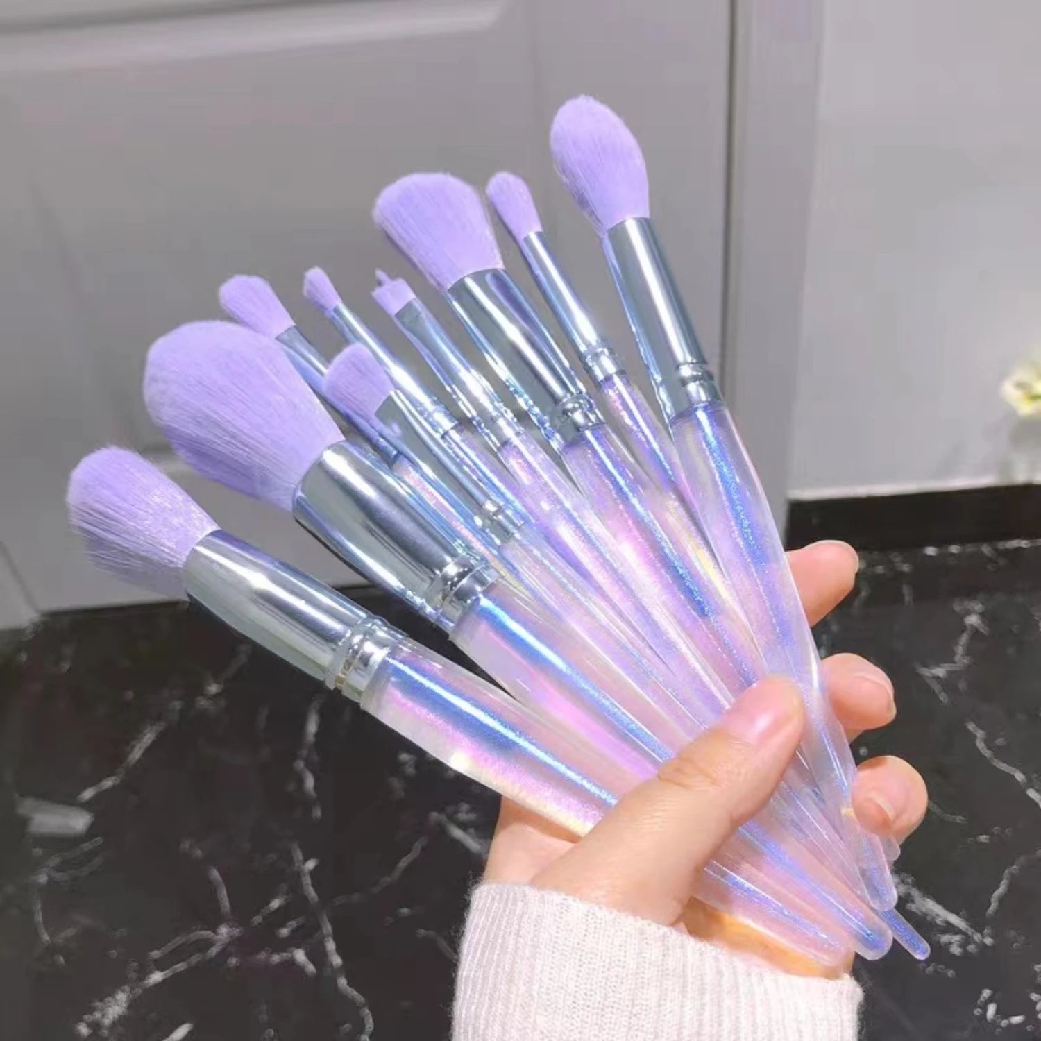 Makeup Brush Professional Makeup Brushes Set 10 PCS Cosmetics Foundation Powder Blush Fiber Beauty Pens Make Up Tool