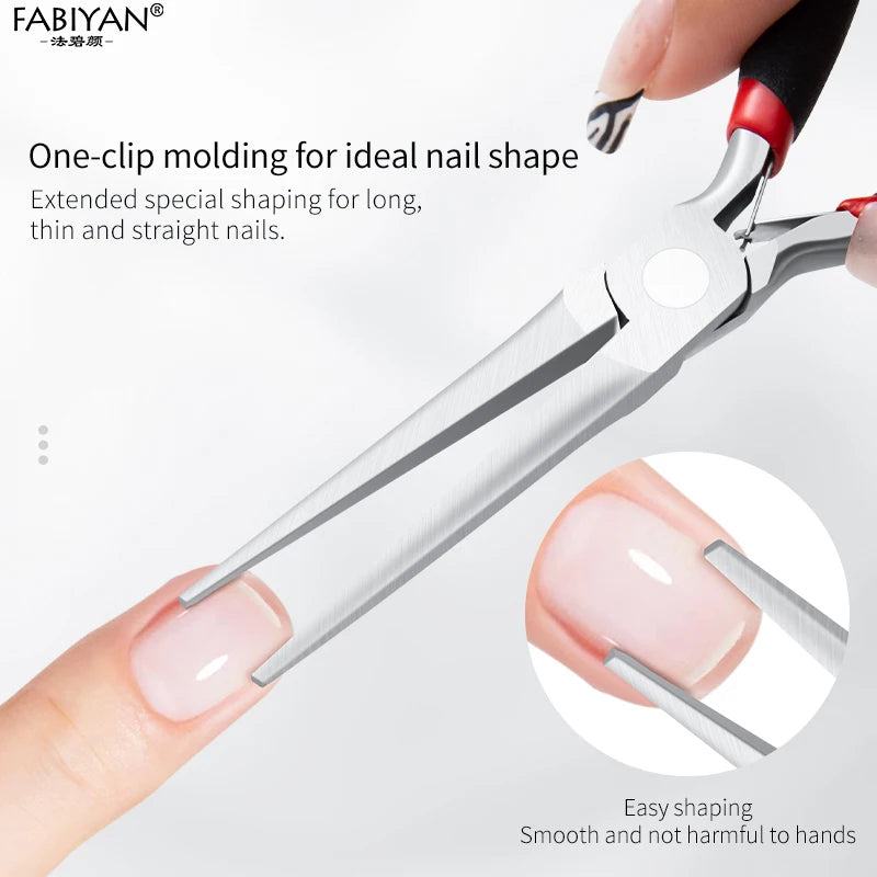 Nail Art Shaping Clip Tweezers Manicure Tool UV Gel Tool Carbon Steel Nail Shaping Pliers Nail Tools