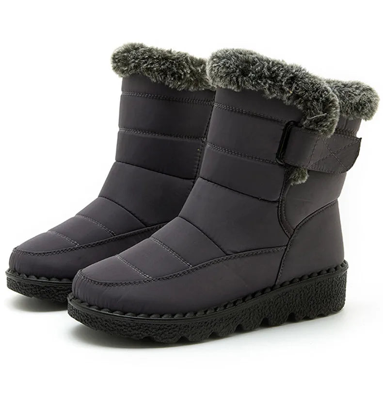 Women's Boots Trend Winter Shoes For Woman Winter Boots Ankle Low Heels Botas Mujer Waterproof Snow Boots With Fur Shoes