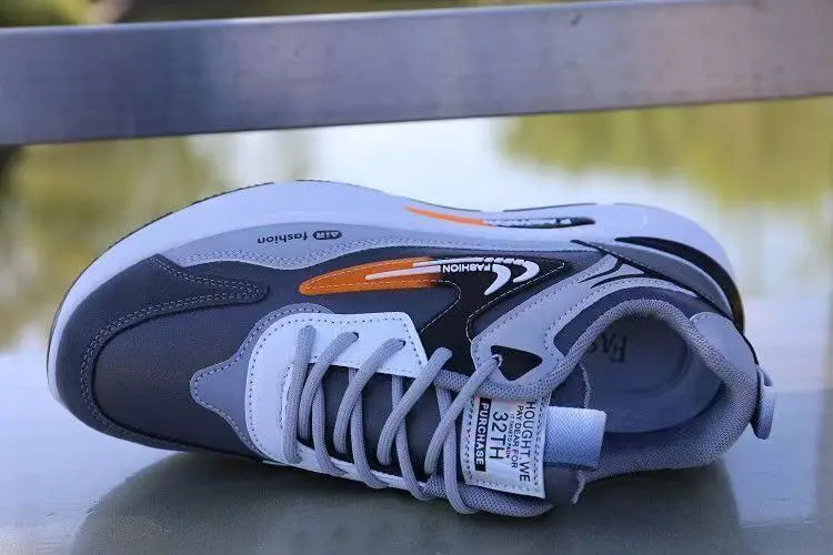 Shoes for Men Lightweight Pu Leather Casual Shoes New Men's Sneakers Fashion Men Tennis Shoes Breathable Sport Running Shoe