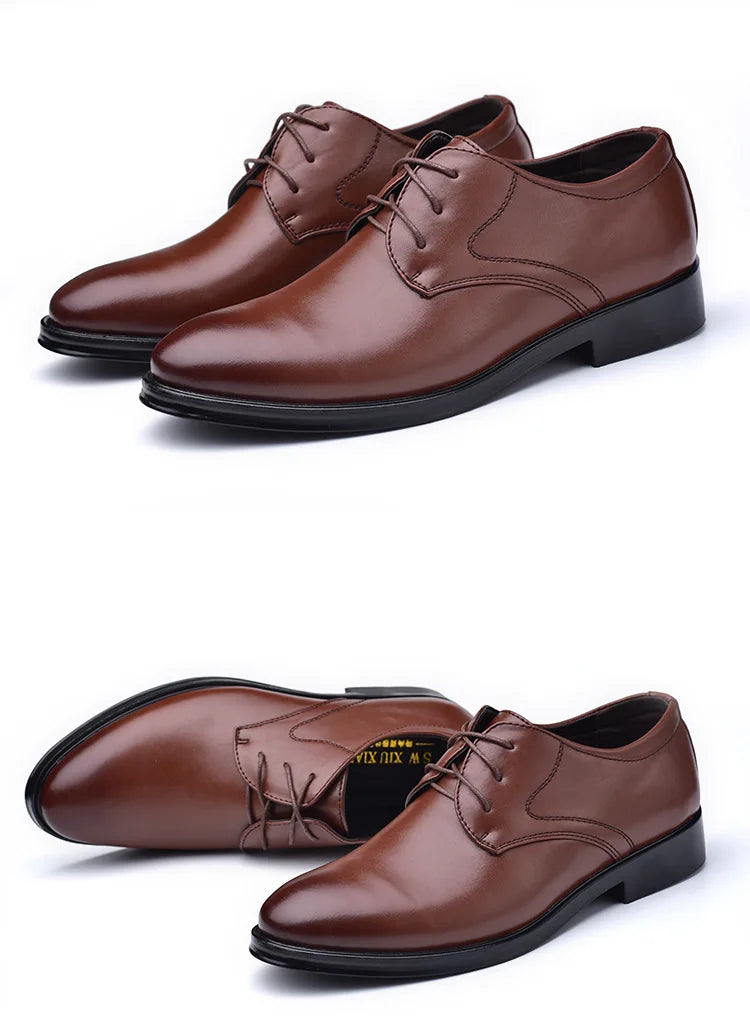 Zapatos de hombre Zapatos de vestir de cuero negro para hombre Oxfords Zapatos de hombre para bodas, fiestas, oficina y negocios