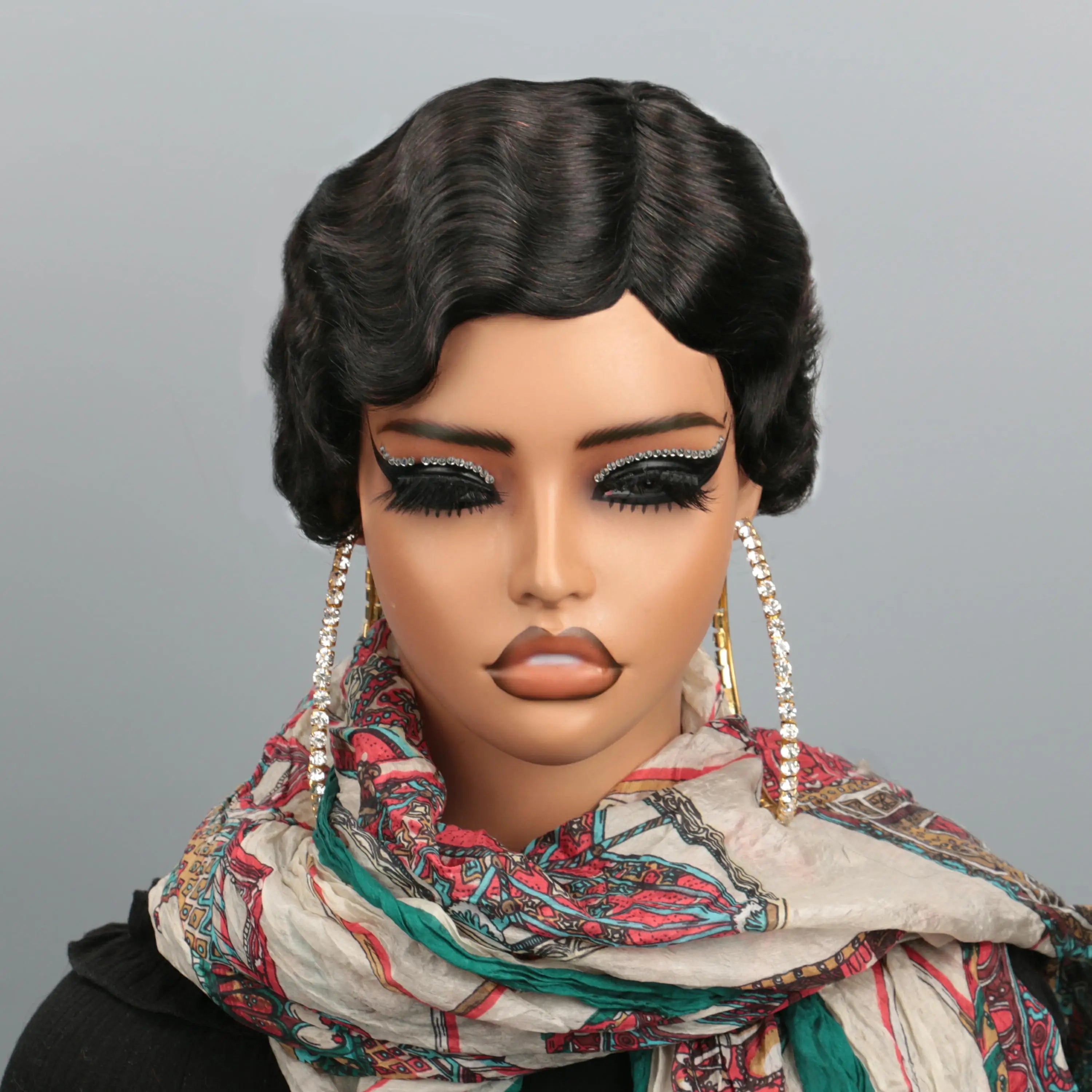 Finger Wave Pixie Wig