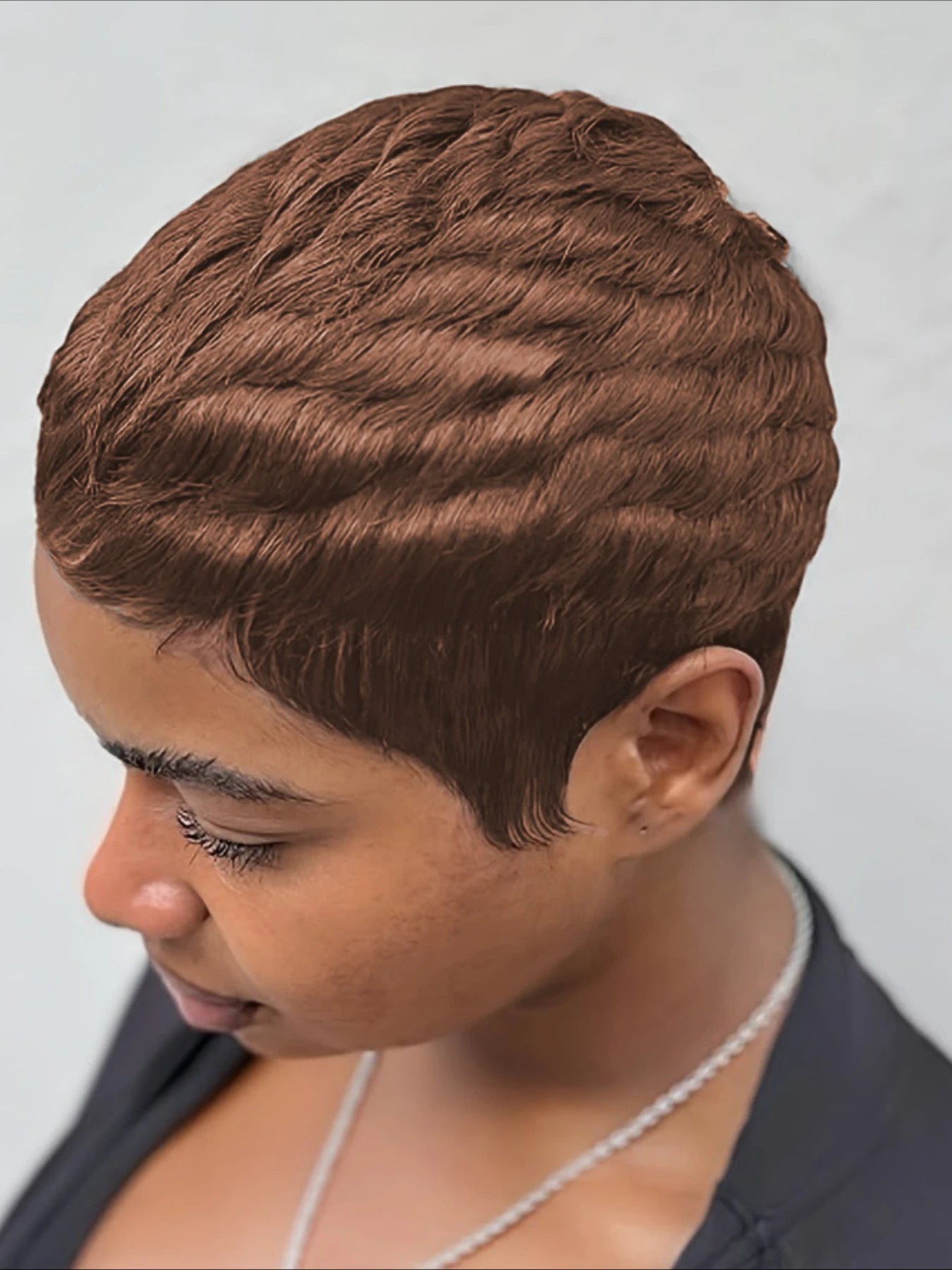 4" Curly Wave Pixie Wig