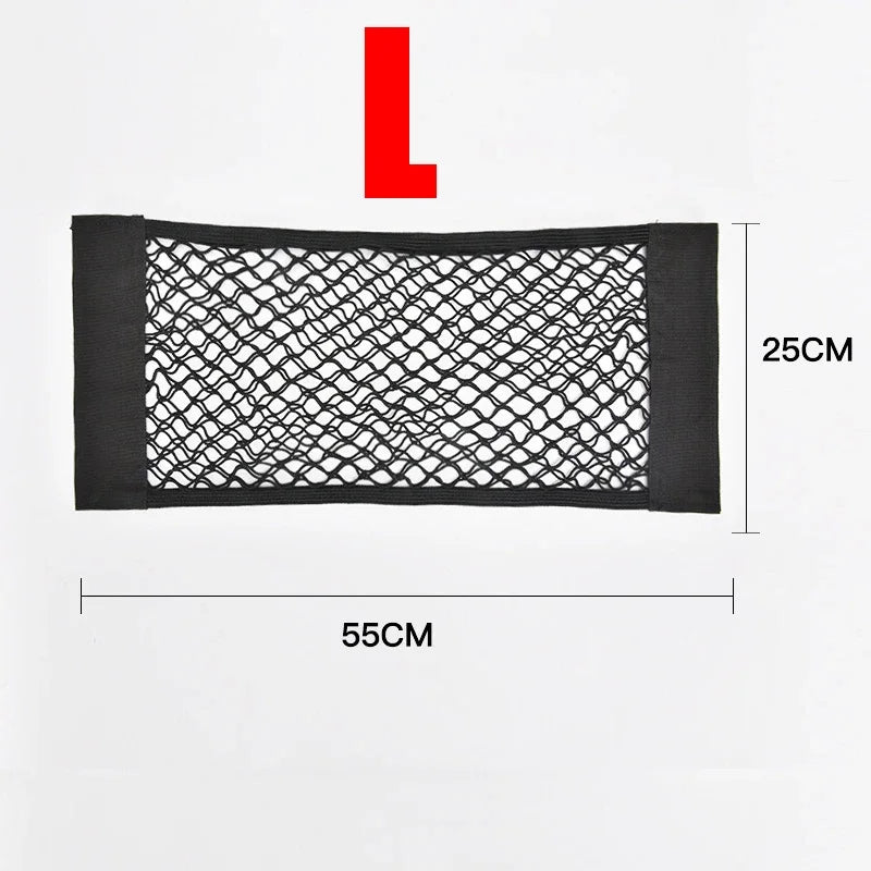 Correas elásticas de malla para coche, correas fijas para maletero, organizador interior de coche, red de fijación para asiento trasero, bolsa, extintor, artículos de coche, correa de fijación para almacenamiento