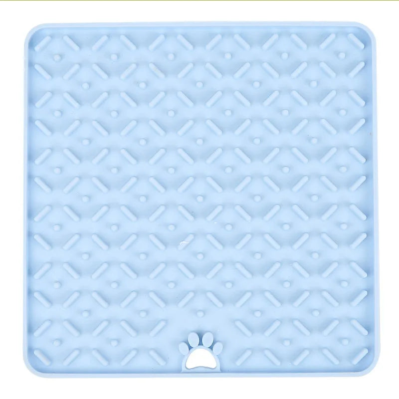 Pet Placemat Silicone Pets Eating Slowly Food Pad Cat Slow Feeding Mat Dog Lick Mats  Cats Dogs Feeding Supplies