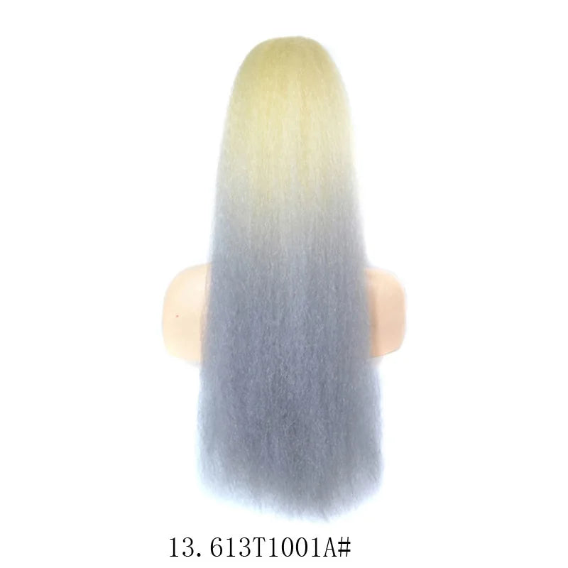 Extension synthétique afro queue de cheval longue, yaki bouclée, crépue, ondulée, douce, résistante à la chaleur, cheveux noirs pour usage quotidien féminin