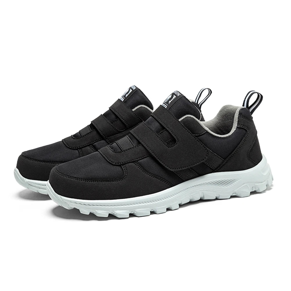 Diabetic Shoes Comfortable Swollen Feet Shoes Non Slip Hook Loop Sport Shoes Wide Tennis Shoes for Middle Aged and Elderly Men