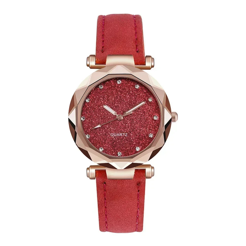1/2PCS New Luxury Rhinestone Bracelet Watch Starry Sky Watches Ladies Wristwatch Relogio Feminino Reloj Mujer Montre Femme Clock