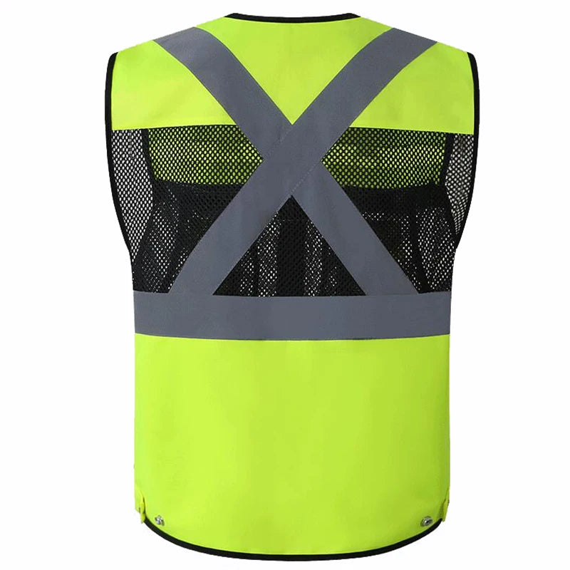 Workwear Vest with Multi Functional Pockets Working Vest for Men Construction Building Work Waistcoats