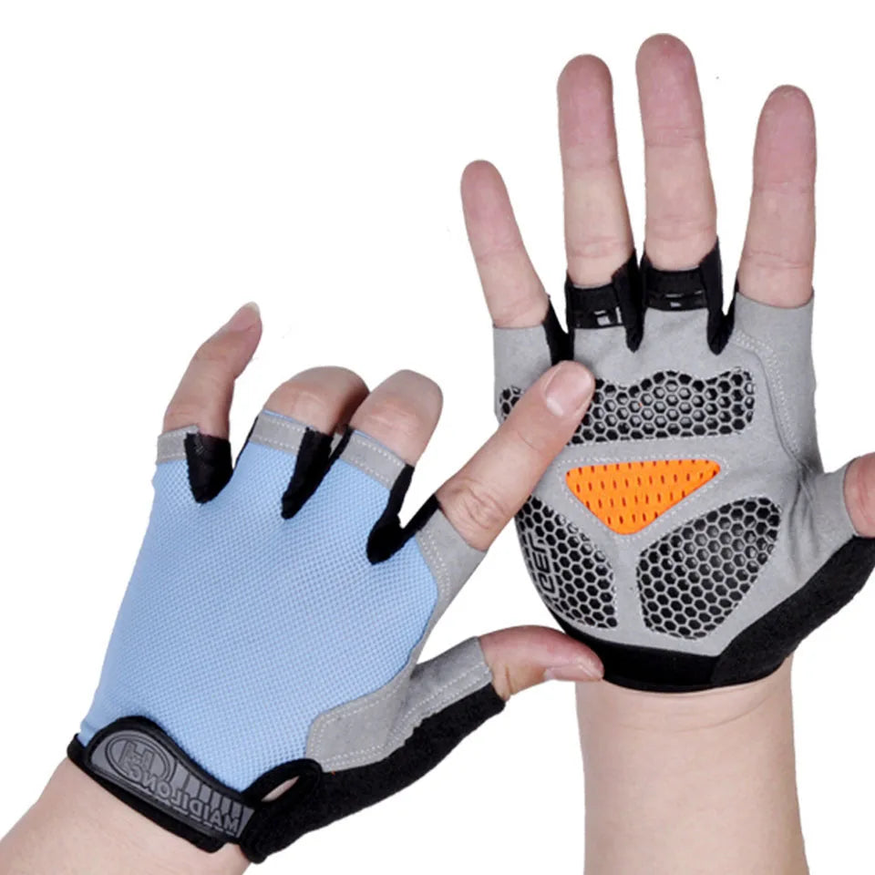 GTUBIKE Half Finger Weightlifting Gloves Cycling Fitness Shock Absorbent Non-slip Sports Climbing Outdoor For Men And Women