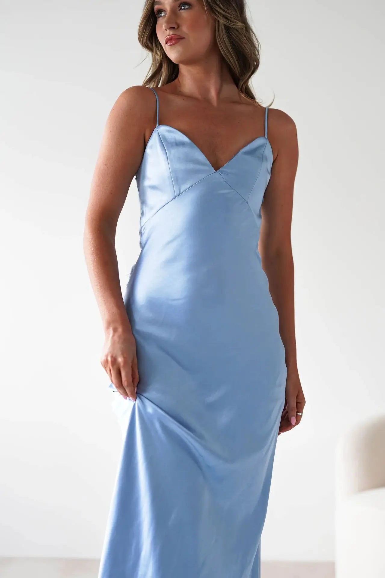 New Dresses  Woman Fashion Summer Women's Clothing Sexy Halter Satin Fashion Strappy Skirts