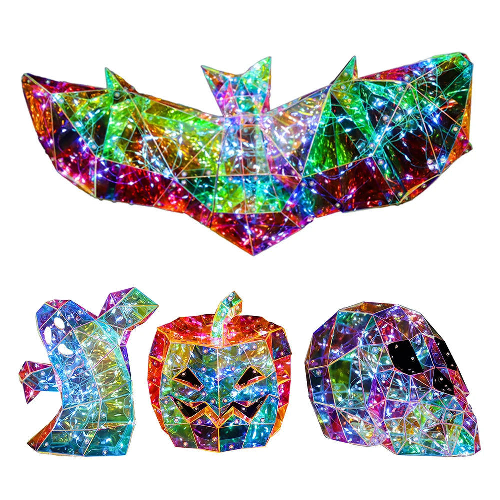 Gorgeous Shining LED Ghost Lights Halloween Decor Lights Halloween Ghost Decorations Halloween Light Up Ghost for Indoor Outdoor