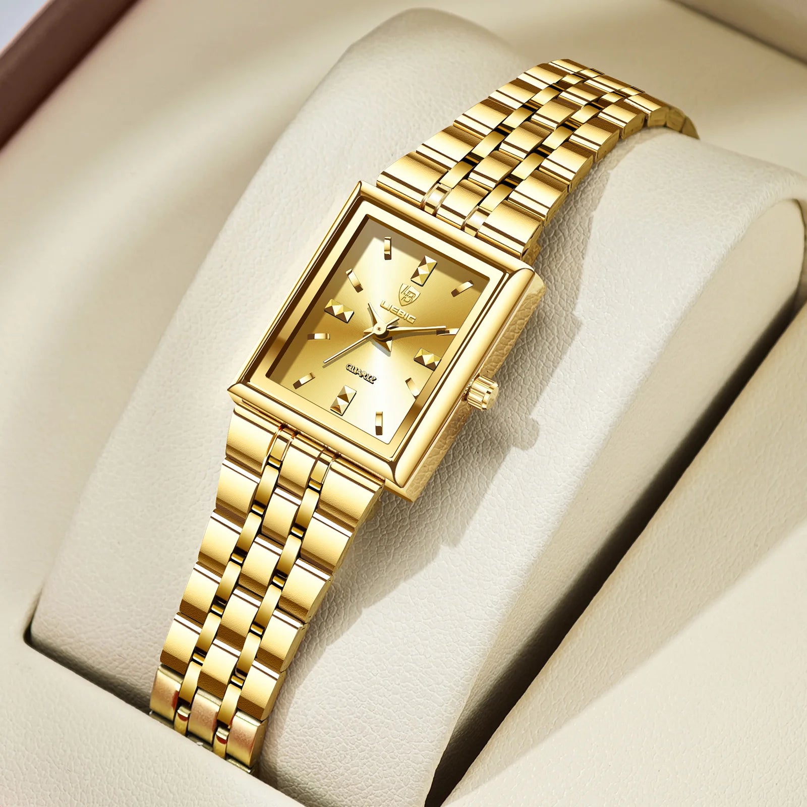 LIEBIG Ladies Watch Luxury Elegant Simple Quartz Wristwatches Fashion Automatic Women's Watches Stainless Steel Strap Time Watch