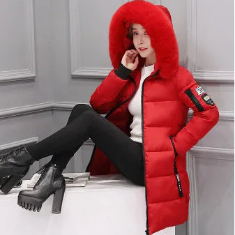 Women’s Warm Fur-Collar Parka
