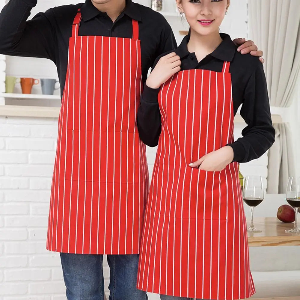 Delantal de cocina delantal de cocinero con cuello halter con 2 bolsillos delantales sin mangas para catering para hombres y mujeres delantal de camarero para barbacoa con estampado