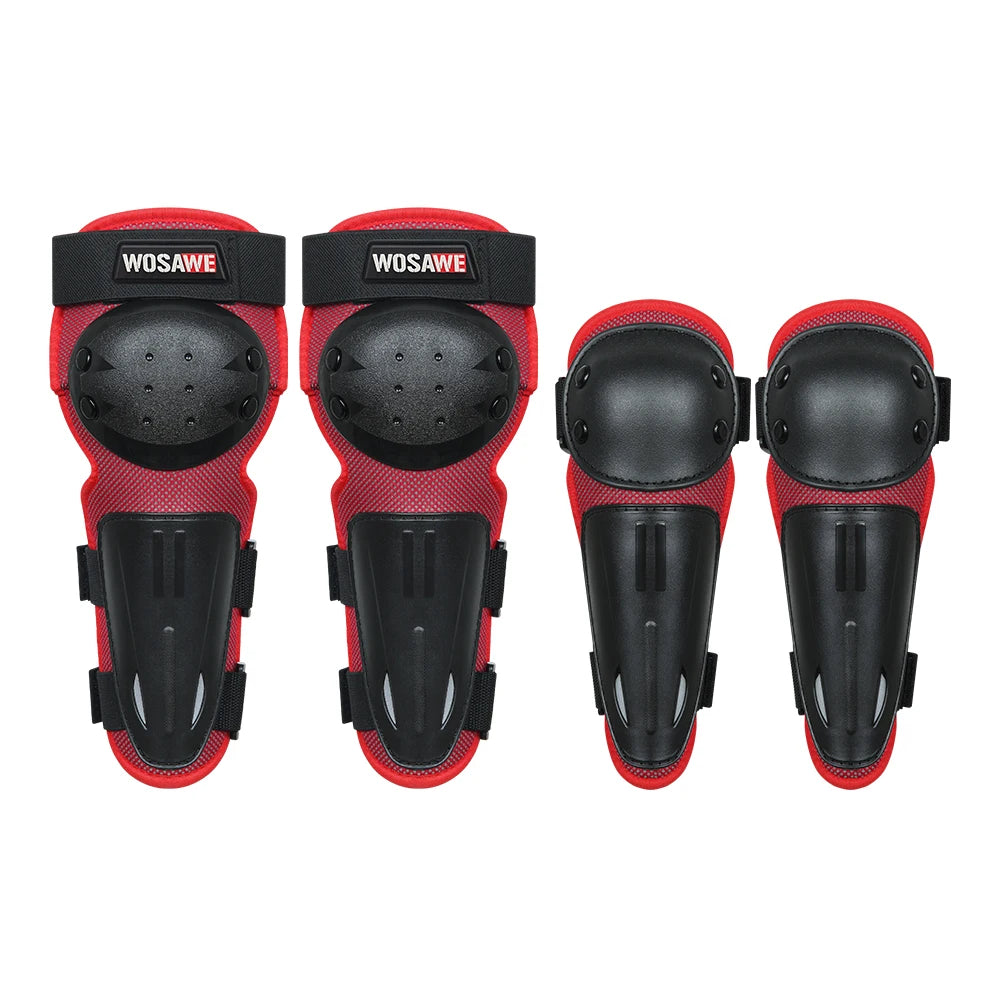 WOSAWE Children's Protective Gear Set of Four Knee Elbow Guard Pad Protector Kids Child Youth ATV Motorcycle Motocross