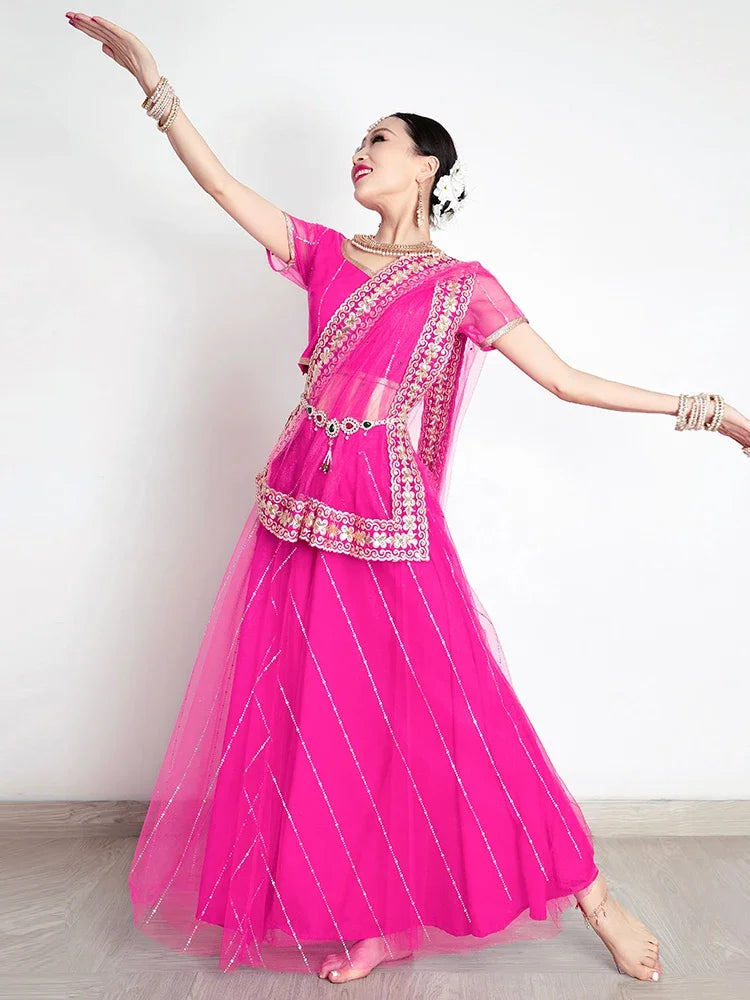 Indian traditional clothing pakistani sarees dress women elegant clothing party dress cosplay dance wear stage dress a9