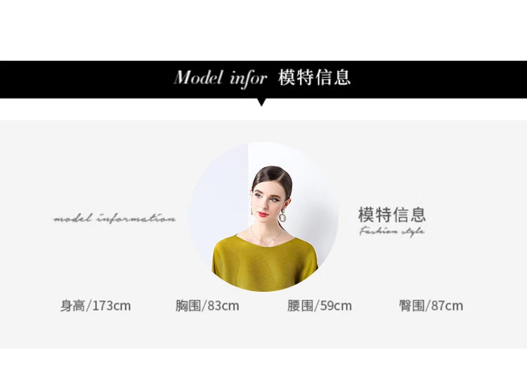 Women's Fashion Two-Piece Set for Spring Loose Irregular Pleated Patchwork Belted Top with Wide-Leg Pants Miyake 2024