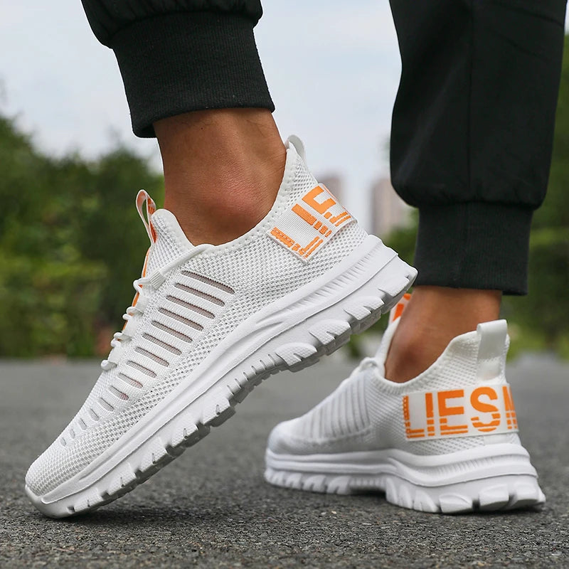 Summer Sneakers for Men Breathable Athletic Lightweight Outdoor Running Sports Shoes Walking Vulcanized Shoes Tenis Para Hombre