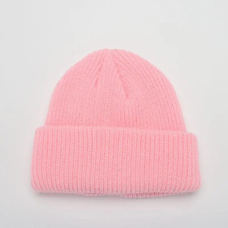 Gorros de invierno cálidos, casuales, de punto corto, estilo Hip Hop, gorro de calavera de punto elástico unisex para adultos, hombres y mujeres