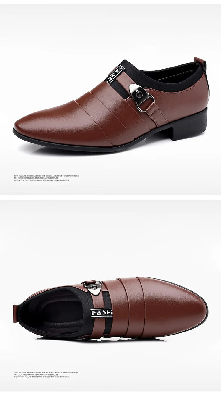 Zapatos de vestir para hombre, mocasines formales para traje de boda para hombre, zapatos de oficina para boda, mocasines sin cordones, zapatos de vestir elegantes para hombre