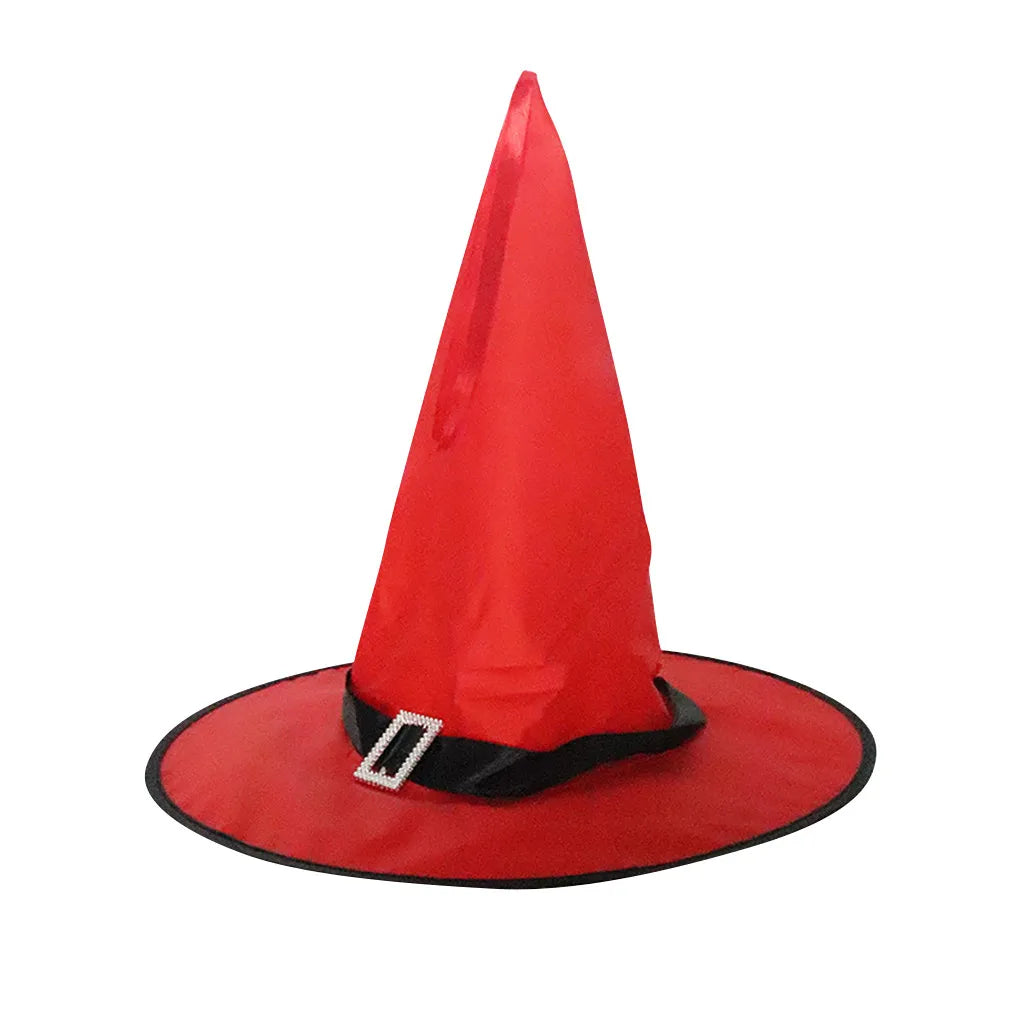 Halloween Decoration Glowing Hat Outdoor Hanging Lighted Glowing Witch Hat Lights String Battery Outdoor Yard Tree Decorations