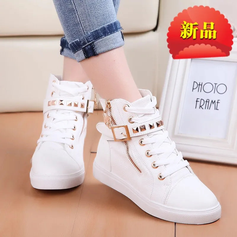 Canvas High-Top Shoes