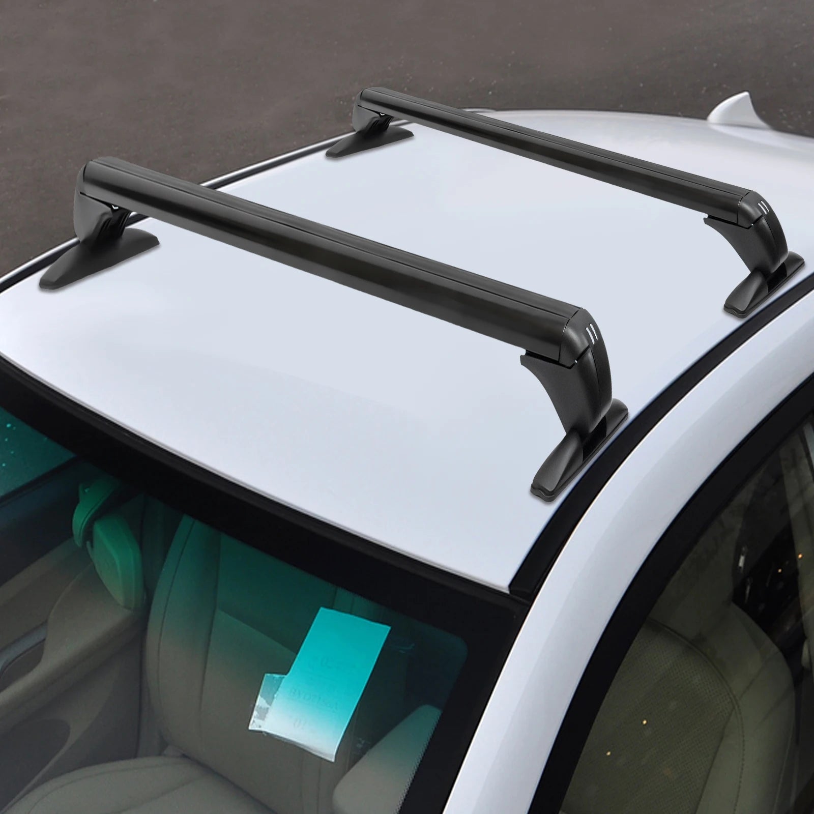 Universal Car Roof Rack with Lock 100cm Aluminum Roof Rack Luggage Carrier Universal Use for 4 or 5 Door Cars
