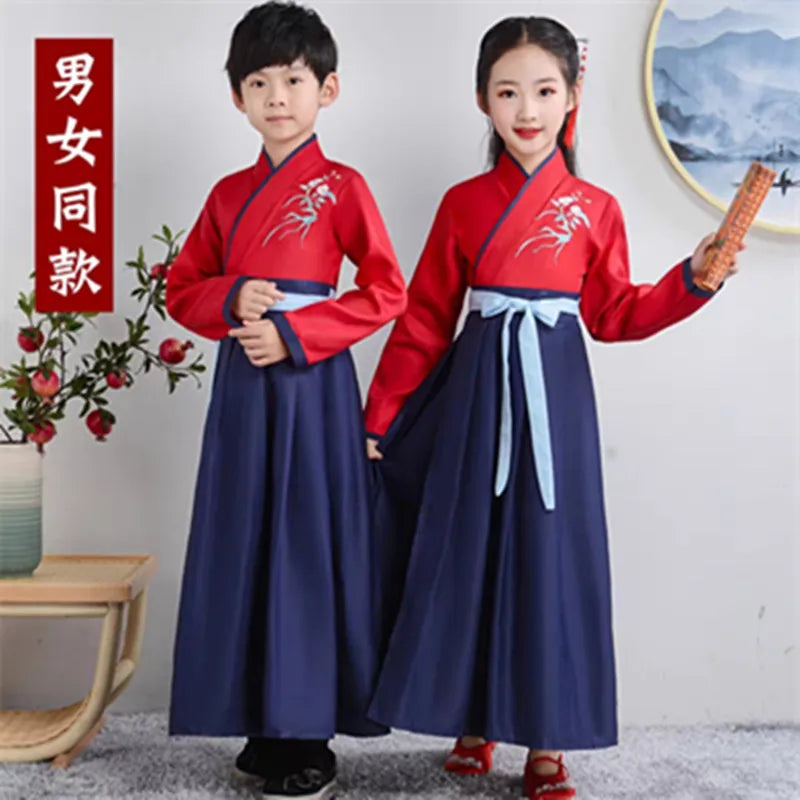 Traje tradicional Hanfu para niños