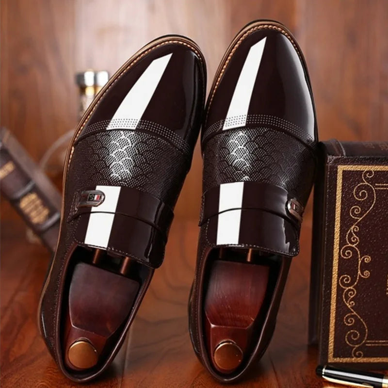 Mocasines Formales Negros Italianos – Elegantes, Estilizados y Perfectos para Bodas o Negocios