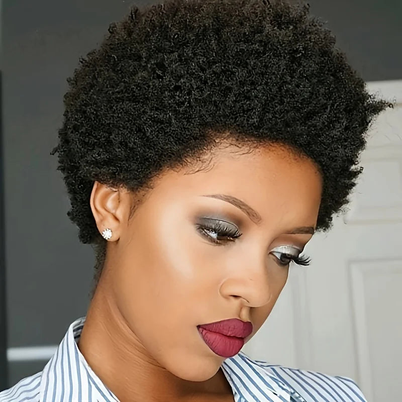 Afro Curly Pixie Wig