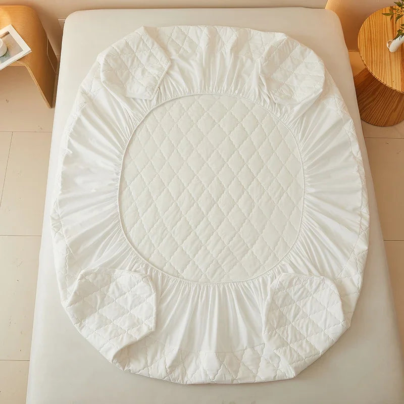 Waterproof Mattress Protector Embossed Bed Mattress Cover Soft Breathable Fitted Mattress Pad Cover 120/150/180/220x200 Washable